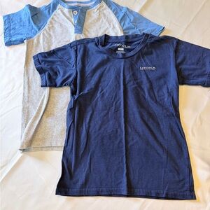 Lincoln Kids Navy and Light Blue T-Shirt Duo